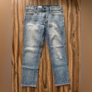 GAP Light Blue Distressed Sexy Boyfriend Jeans